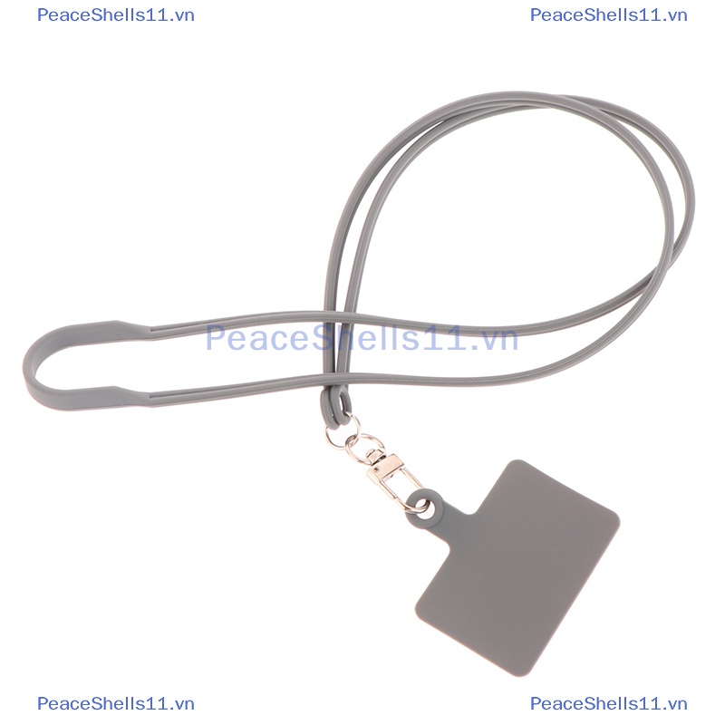 Peaceshells điện thoại di động đa năng dây buộc silicone có thể tháo rời chống thất lạc dây đeo điện thoại đầy màu sắc dây đeo cổ an toàn tether keychain chain rope.