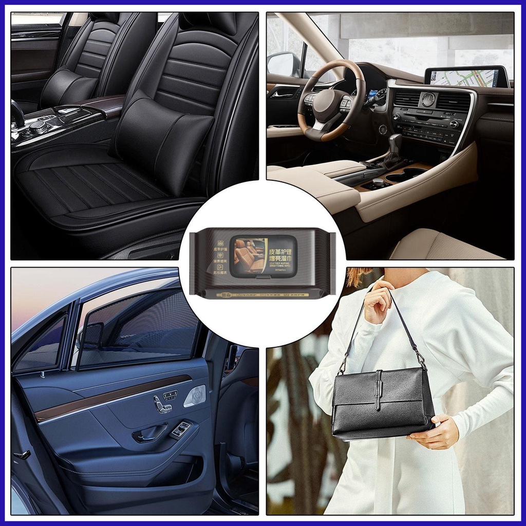 Khăn lau ô tô khăn lau ô tô khăn lau nội thất ô tô khăn ướt khăn lau ghế ô tô 15/80 cái khăn lau ẩm sạch robpvn