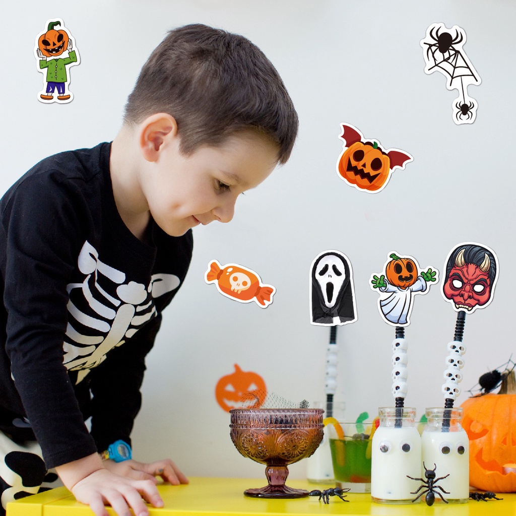 Không thấm nước halloween demon sticker trang trí sổ tay dán halloween