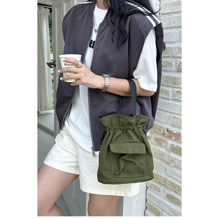 Túi Xách Dây Rút Phong Cách Hàn Quốc Mới Cho Nữ