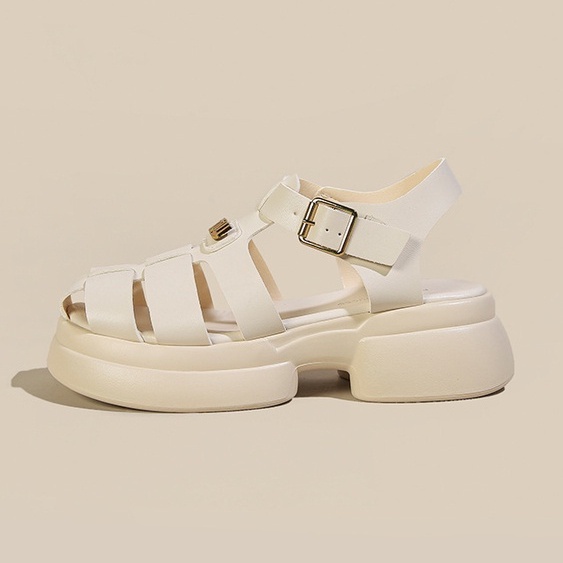 Giày Sandal nữ hottrend 2023 khoá cài  Cao Cấp Fullbox đế cao 5 phân siêu êm chân