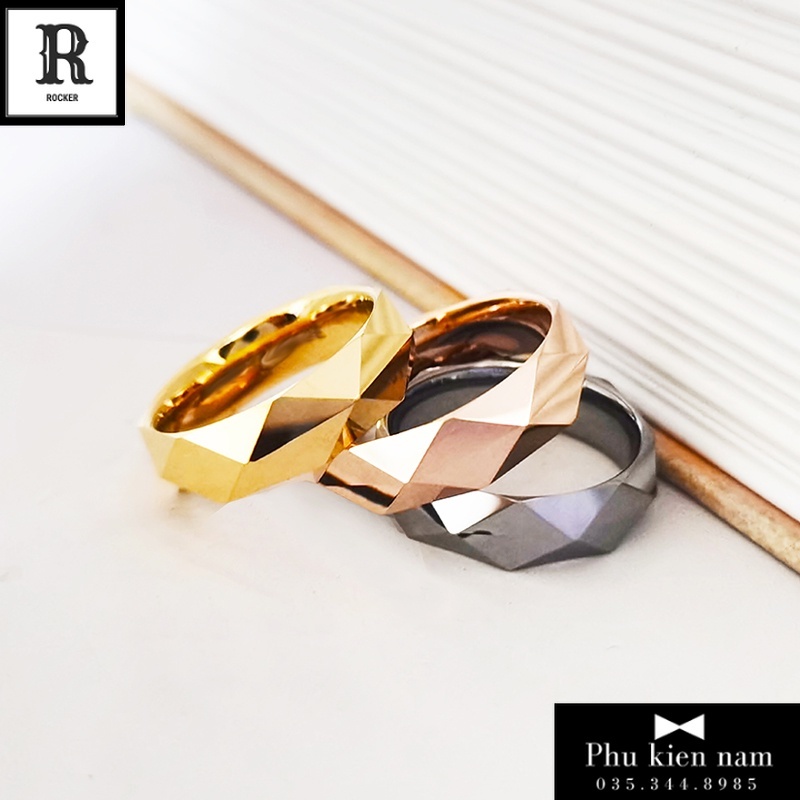 Nhẫn Nam nữ Trơn N026 - Nhẫn Thép Vonfram Cao cấp Không gỉ