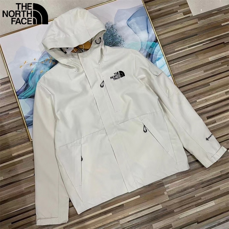 Logo thêu the north face 100% nguyên bản phong cách huấn luyện chống gió và chống thấm nước áo khoác cặp đôi áo khoác ngoài trời cho nữ áo khoác trơn áo khoác bomber áo khoác gió cho nam