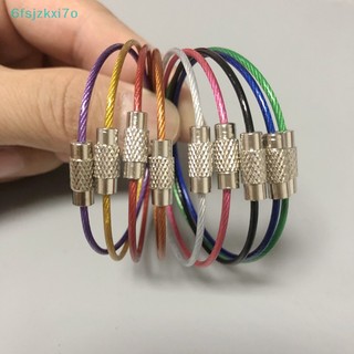 10 chiếc móc khóa móc khóa bằng thép không gỉ móc khóa dụng Cụ Ngoài Trời Dây Móc Khóa