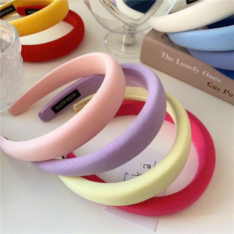 Băng đô cài tóc trơn nhiều màu pastel xinh phong cách đơn giản -  Xưởng Áo Dài Cách Tân -  PKAD09