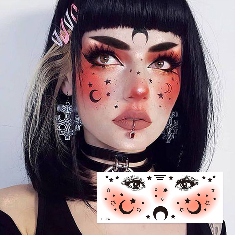 Korean hyuna magic tattoo sticker dễ thương không thấm nước long-lasting spice girl body fake stickers for party makeup decals