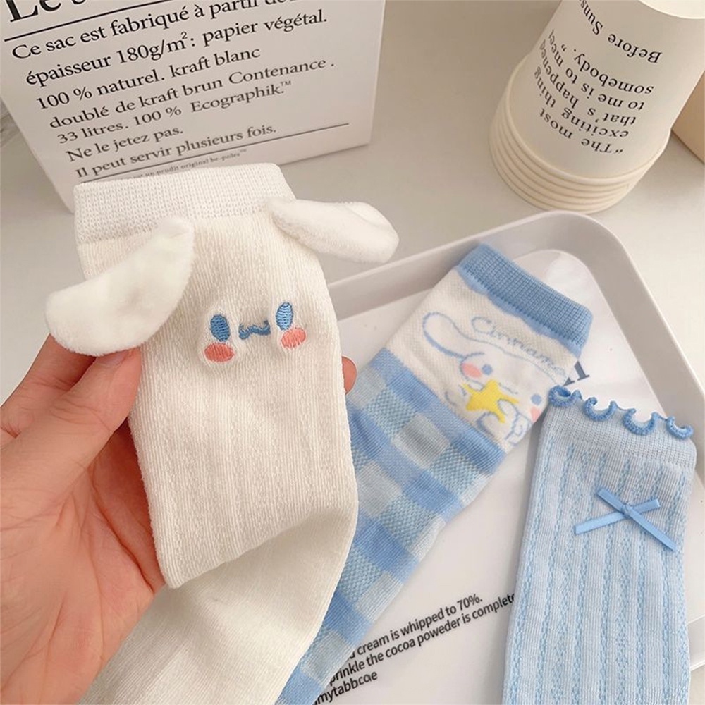 Kawaii Vớ Hoạt Hình Sanrio Vớ Mỏng Nhật Bản Vớ Thấm Mồ Hôi Thoải Mái Học Sinh Dễ Thương Mặc Ấm Cô Gái Anime Quà Tặng CHÚNG TÔI