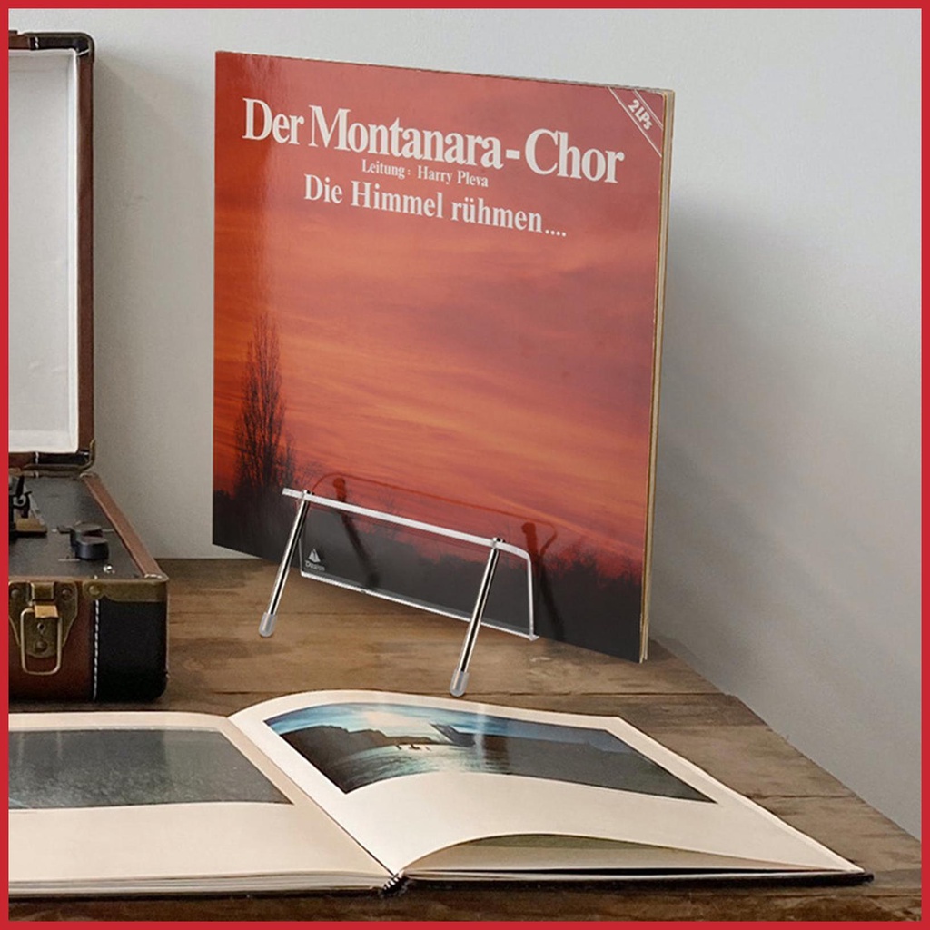 Record player stand album storage giá đỡ trang trí acrylic thêm màu sắc vui nhộn và cổ điển với thảm chống trượt cho pievn của bạn