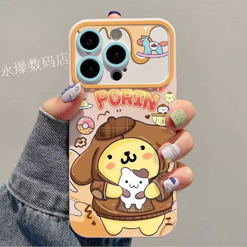 Ốp Điện Thoại Mềm Hình Cún Puding Có Cửa Sổ Cho apple Iphone 14promax 13Pro12 / 11 7p expn