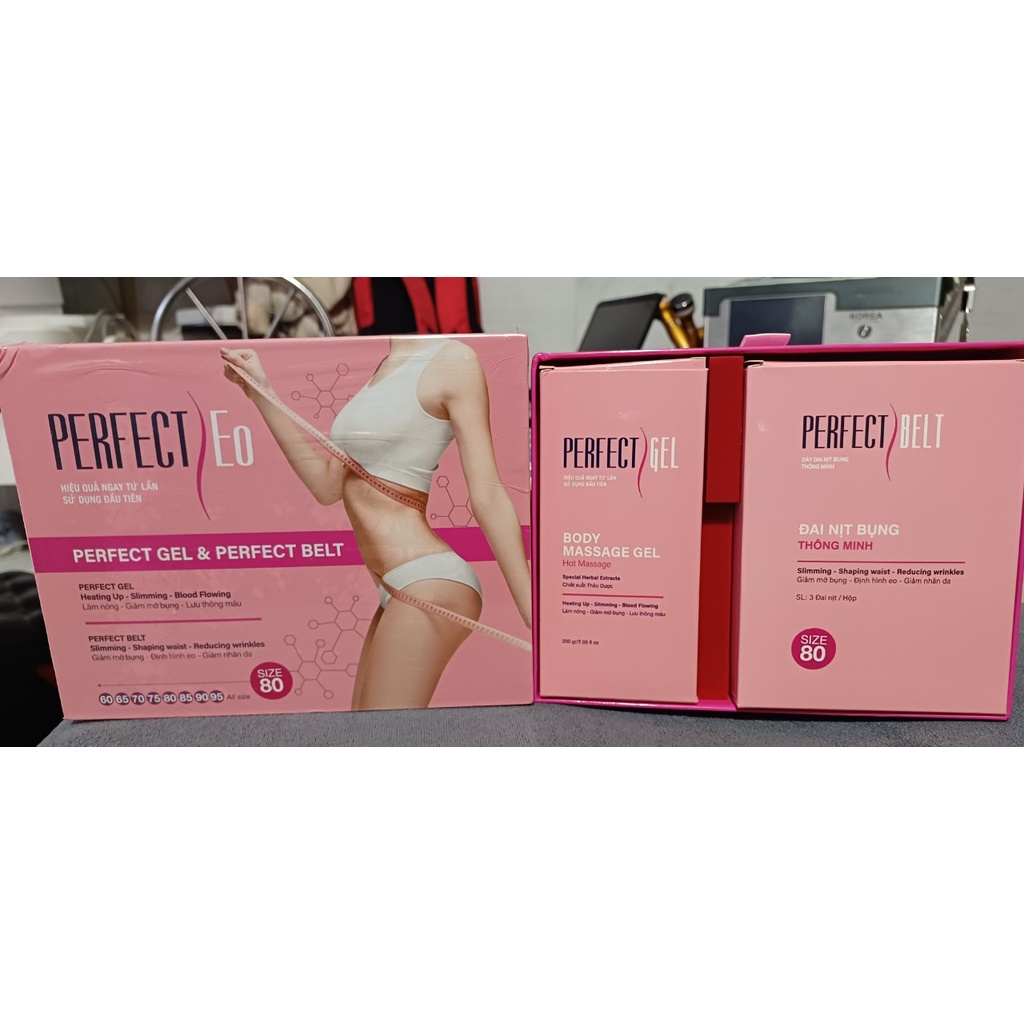 Perfect Eo Combo: Gel và đai nịt bụng - Giảm cân hiệu quả từ lần đầu tiên