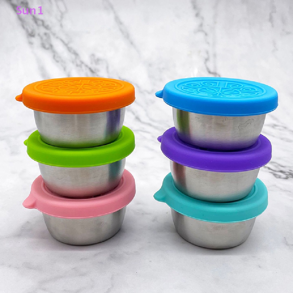 Set 1 Hộp Đựng Gia Vị Có Nắp Đậy Chống Tràn Có Thể Tái Sử Dụng Cho Dịp Du Lịch / Dã Ngoại