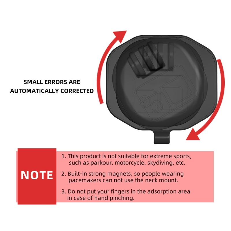 Giá Đỡ Cổ Gắn Máy Ảnh GoPro11 Có Nam Châm Tiện Lợi