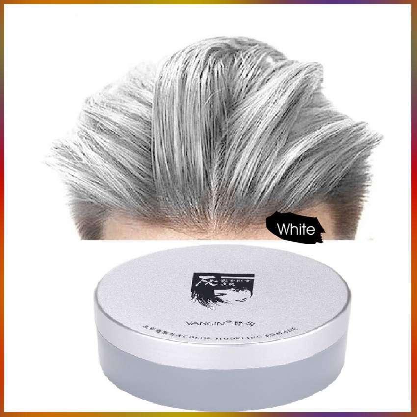 Sáp Vuốt Tóc Màu Tạo Kiểu VanGin 120g/Hộp Mầu Trắng Đổi Mầu Tóc Tạm Thời