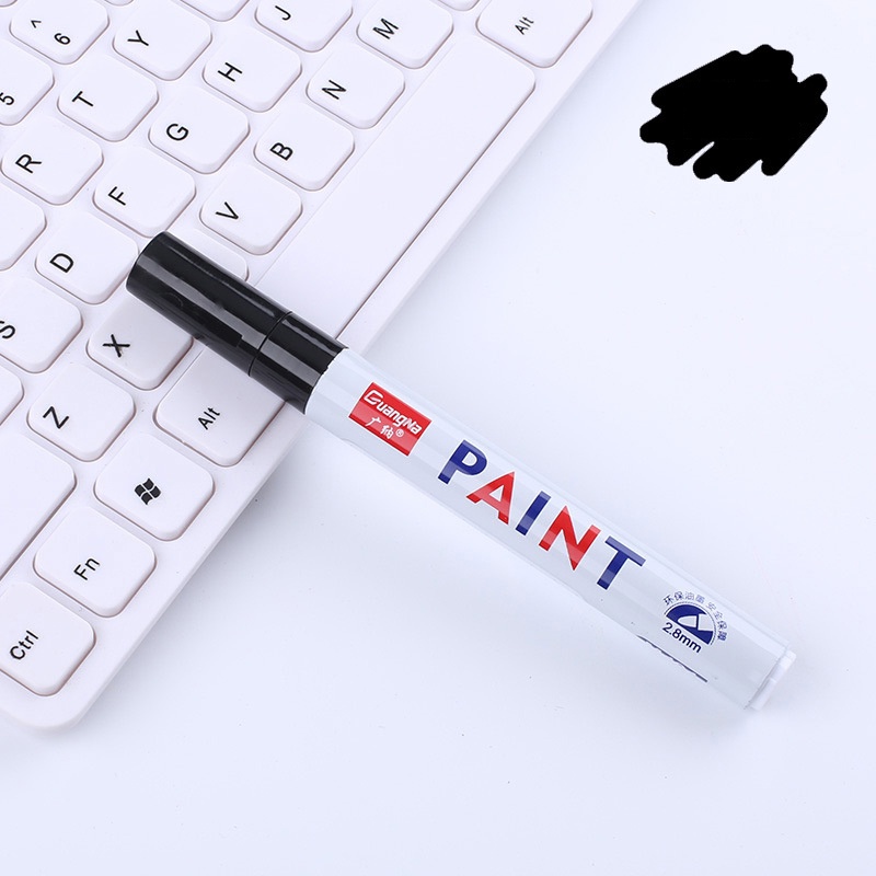12 màu 1 cái đầy màu sắc sơn đánh dấu bút không thấm nước lâu dài đánh dấu bút lốp cao su vải sơn kim loại mặt nghệ thuật đánh dấu bút