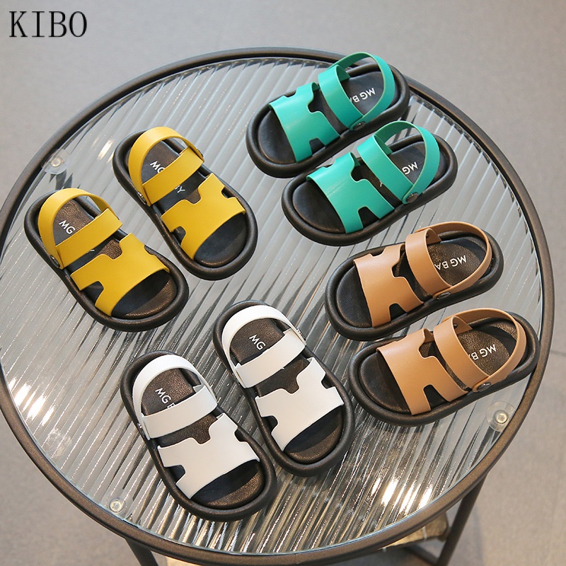 Giày Sandal Đế Mềm Chống Trượt Quai Dán Thời Trang Mùa Hè Dành Cho Trẻ Em