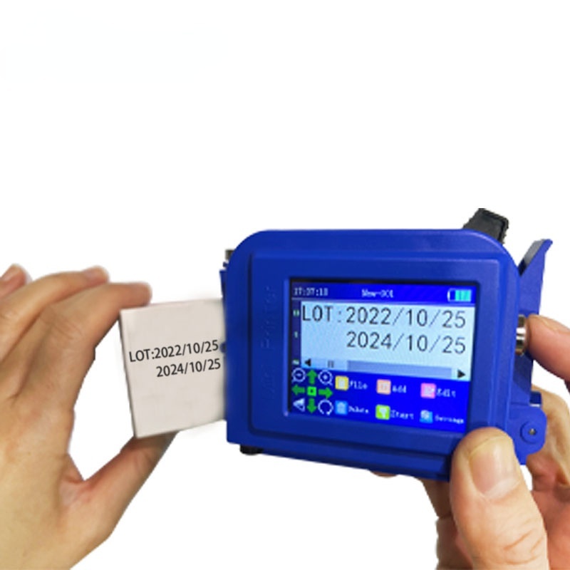 Máy phun mã cầm tay mini Máy phun mã cầm tay nhỏ Ngày sản xuất Mã QR Máy in thông minh 12.7mm