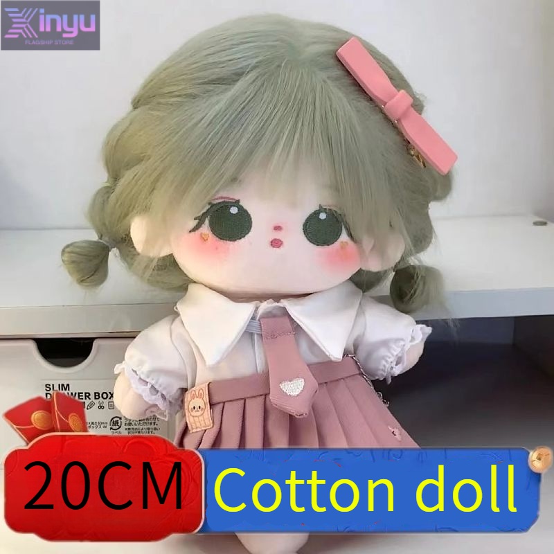 Búp Bê Nhồi Bông Cotton 20CM Thiết Kế Dễ Thương