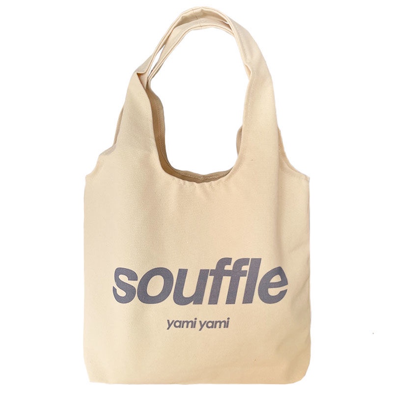 Túi Xách Canvas Cỡ Lớn In Chữ Thời Trang