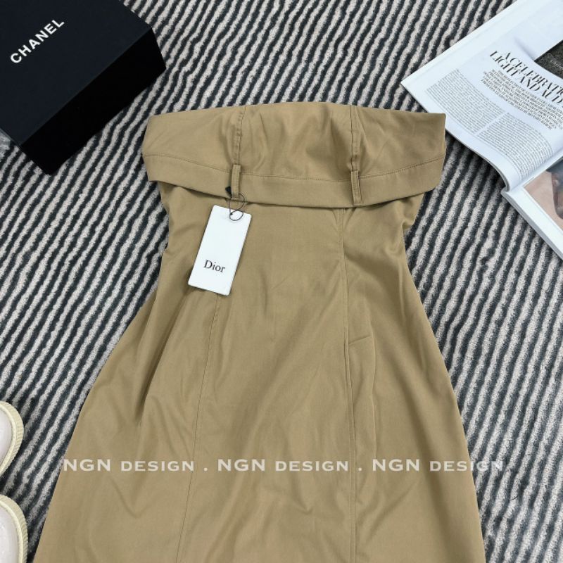 💢Váy cúp ngực thô kaki dáng dài ❤️❤️