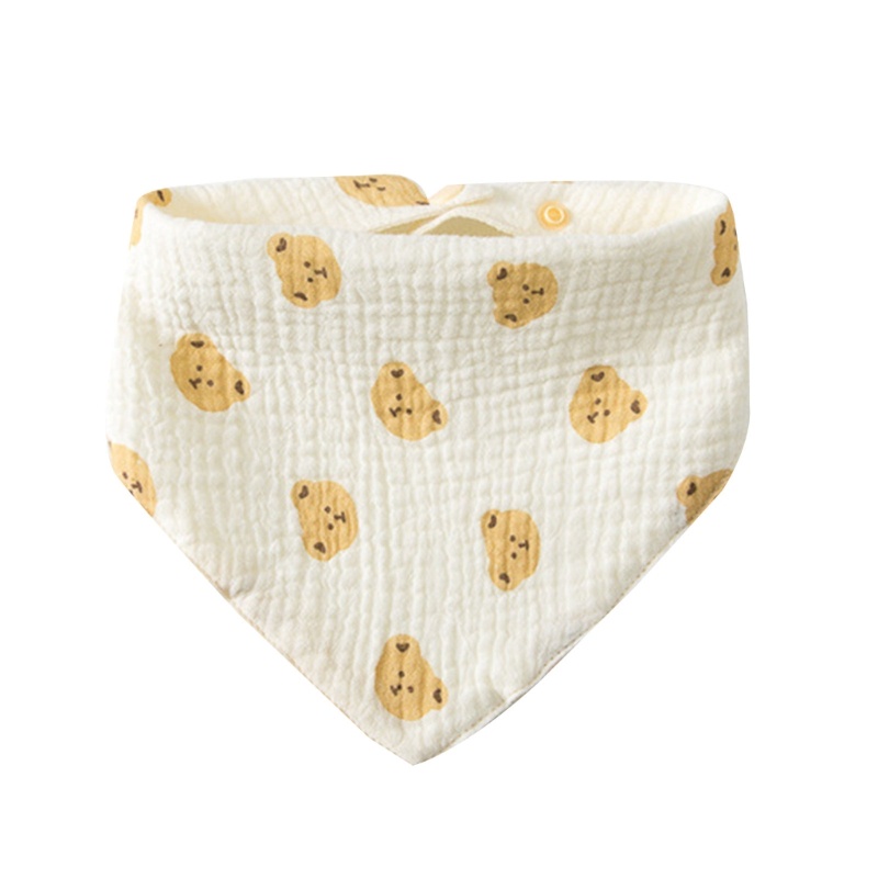 Yếm Ăn Cotton Mềm Mại Thấm Hút Tốt Tiện Dụng Cho Bé