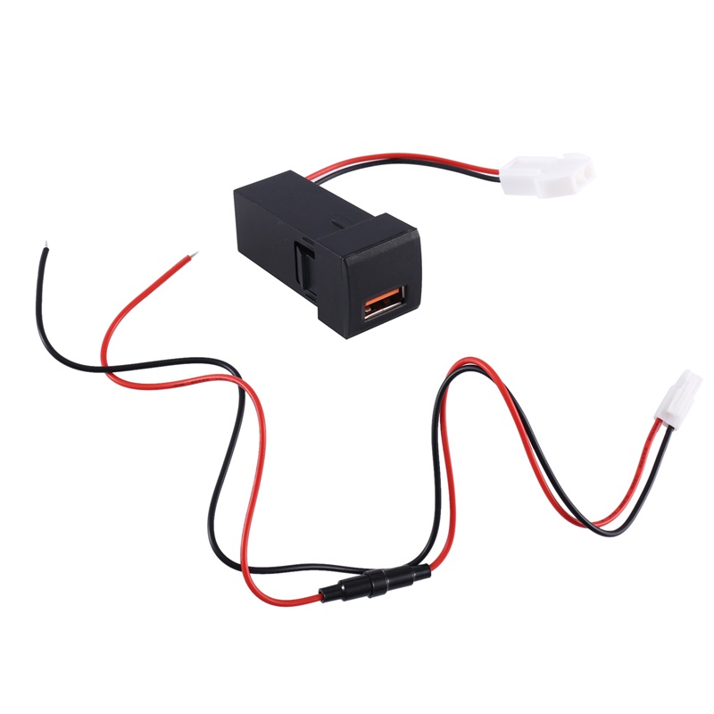 Ổ Cắm Sạc Nhanh USB 3.0 Kèm Đèn LED Hiển Thị Vôn Kế Kỹ Thuật Số Cho Xe Hơi Toyota