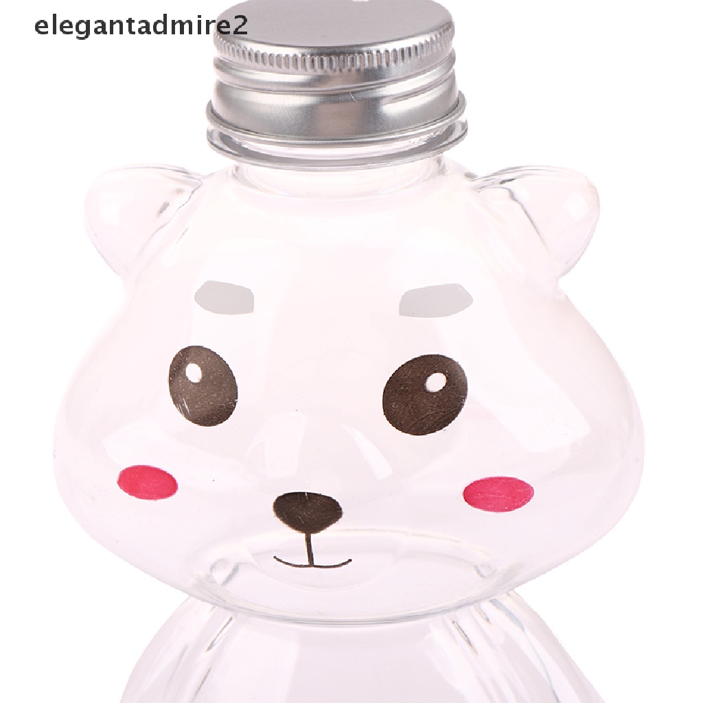 1 Bình Nước Ép 500ml Bằng Nhựa Dày Trong Suốt In Hình Gấu Violent Dễ Thương