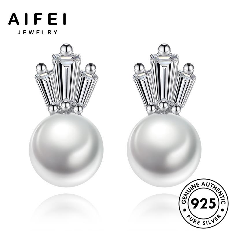 AIFEI JEWELRY xỏ giản quốc Thời nguyên tai tua thật bông vương phụ nữ bản miện đơn hàn trang sức trai 925 vành tròn khuyên bạc thời ngọc kiện E188