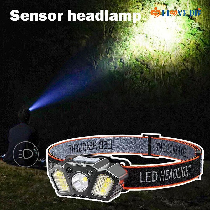 Đèn Pha LED Cảm Biến Chuyển Động Độ Sáng Cao / Sạc USB Tiện Dụng Cho Hoạt Động Ngoài Trời / Đi Bộ Đường Dài Ban Đêm