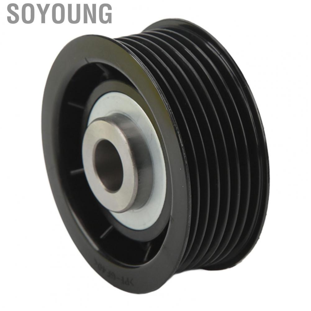 Soyoung Drive Belt Idler Pulley Accessory  High Precision Temperature Resistant MD368210 Rust Proof for Vehicle