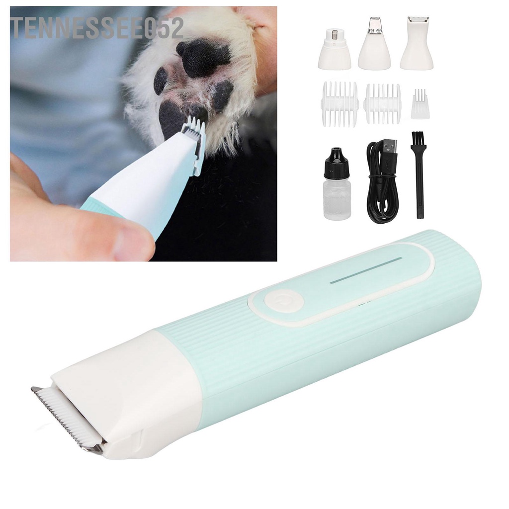 Tennessee052 Tông Đơ Cắt Lông Cho Chó Bộ 4 Lưỡi Dao Đầu Chuyên Nghiệp Paw Tóc Có Tay Cầm Thoải Mái