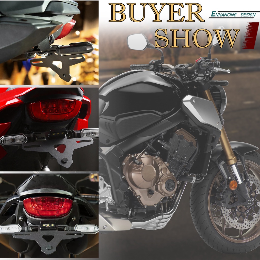 FENDER Giá Đỡ Biển Số Xe Máy Gọn Gàng Cho 2021-2023 Honda CB650R CBR650 CBR 650R
