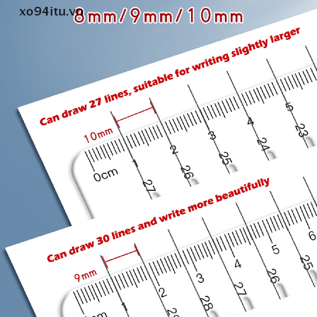 Thước Kẻ Viết Thư Pháp Trong Suốt Đường Thẳng