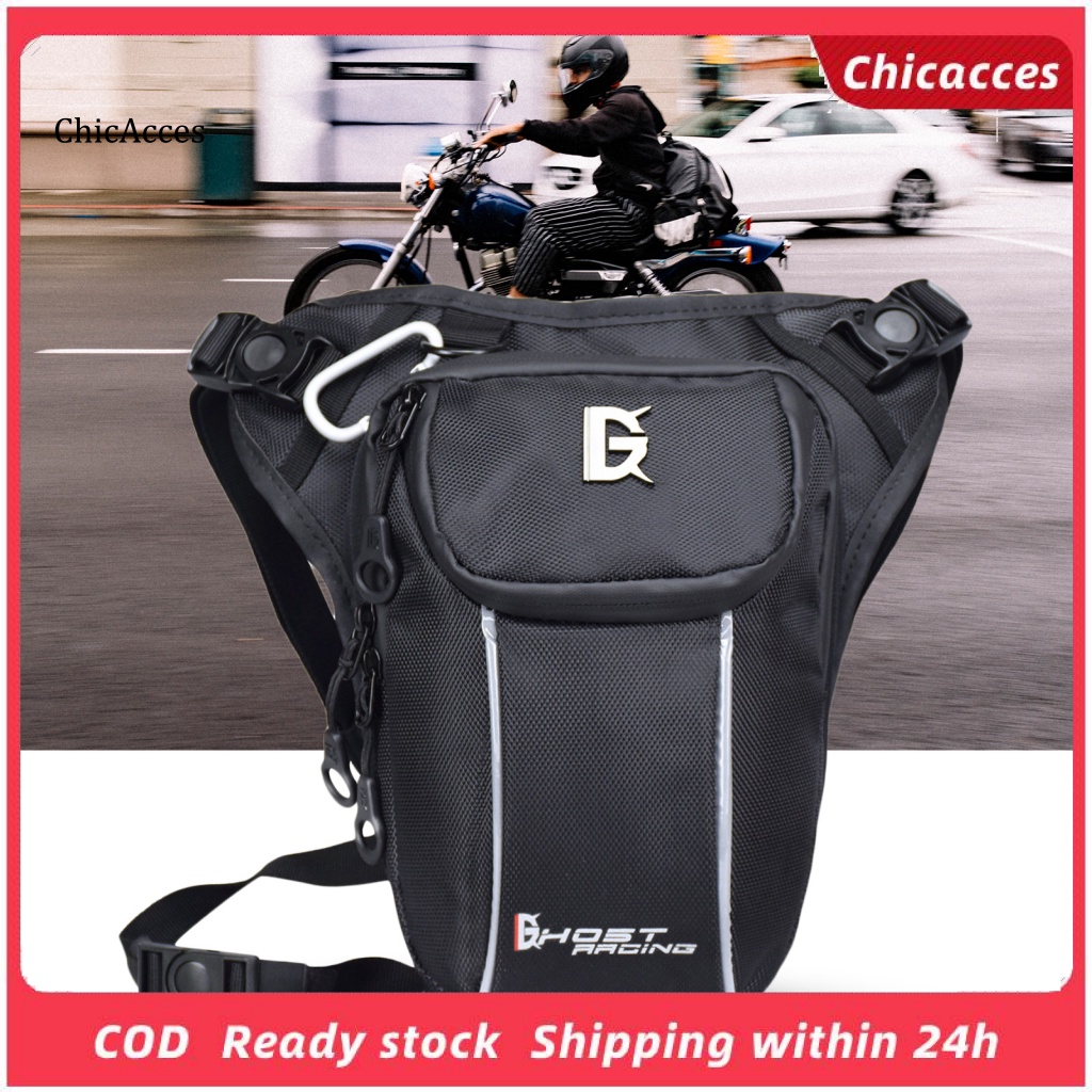 Chicacces Túi Nylon Đựng Đồ Nhiều Ngăn Có Khóa Cài Điều Chỉnh Được Gắn Chân Xe Đạp