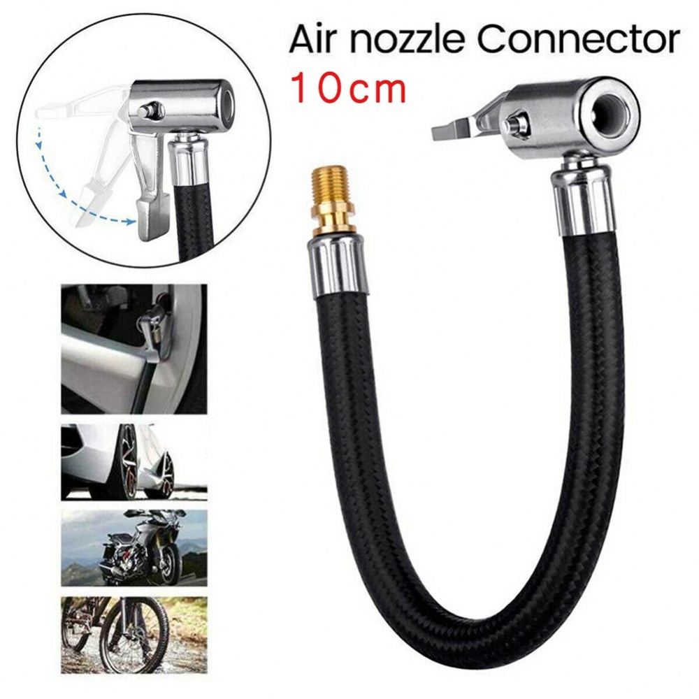 Đầu Nối Dài Kẹp Bơm Lốp Xe Đạp / Xe Máy / Xe Hơi