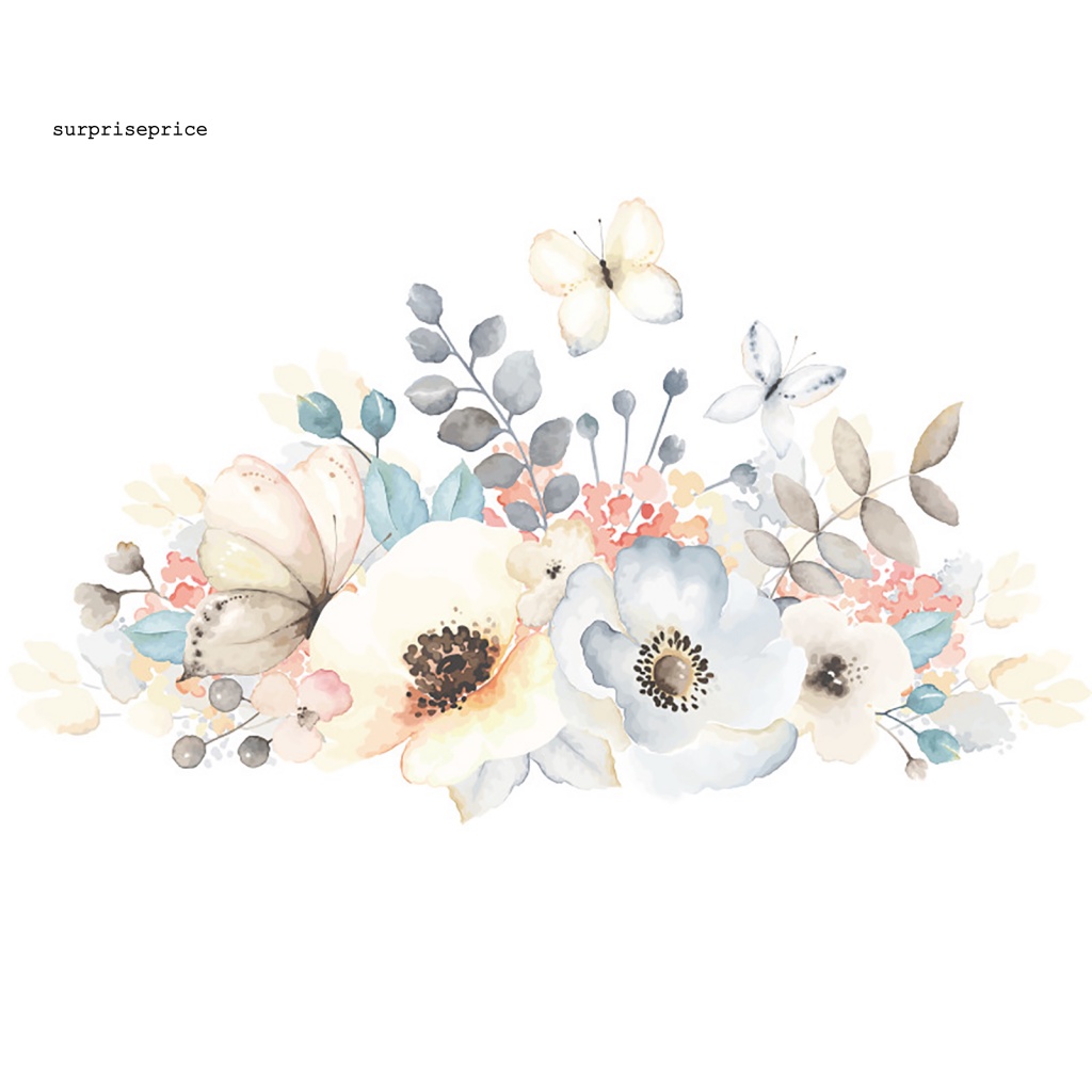 Đề Can Dán Tường Tự Dính Hình Hoa Lá Chim Dễ Tháo Gỡ Trang Trí Nhà Cửa