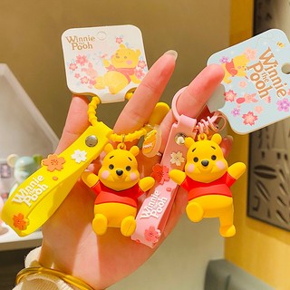 Móc khóa hình gấu pooh hoạt hình dễ thương