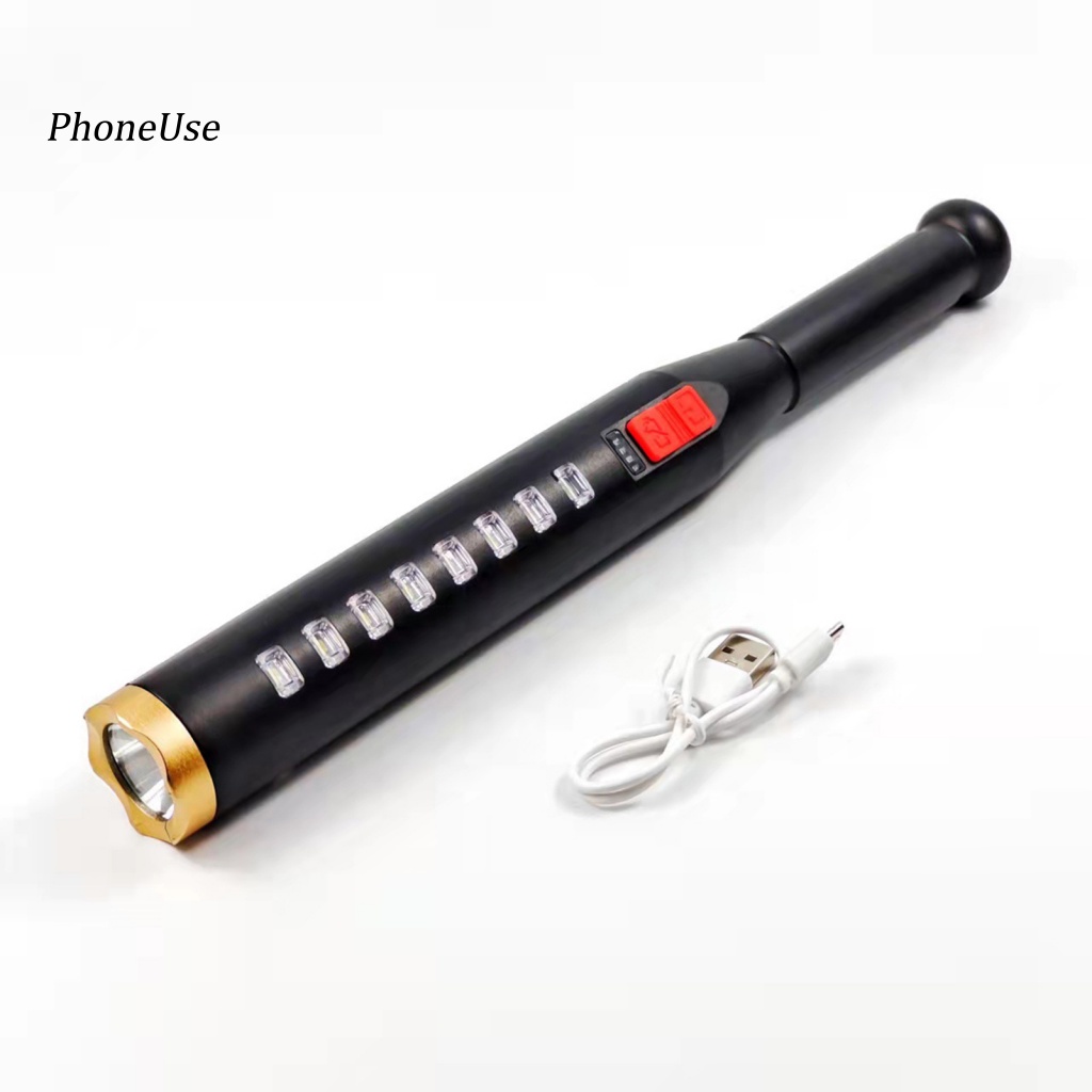 Đèn Pin USB Mạnh Mẽ Chống Rỉ Sét PU Tiện Lợi Cho Hoạt Động Cắm Trại Leo Núi