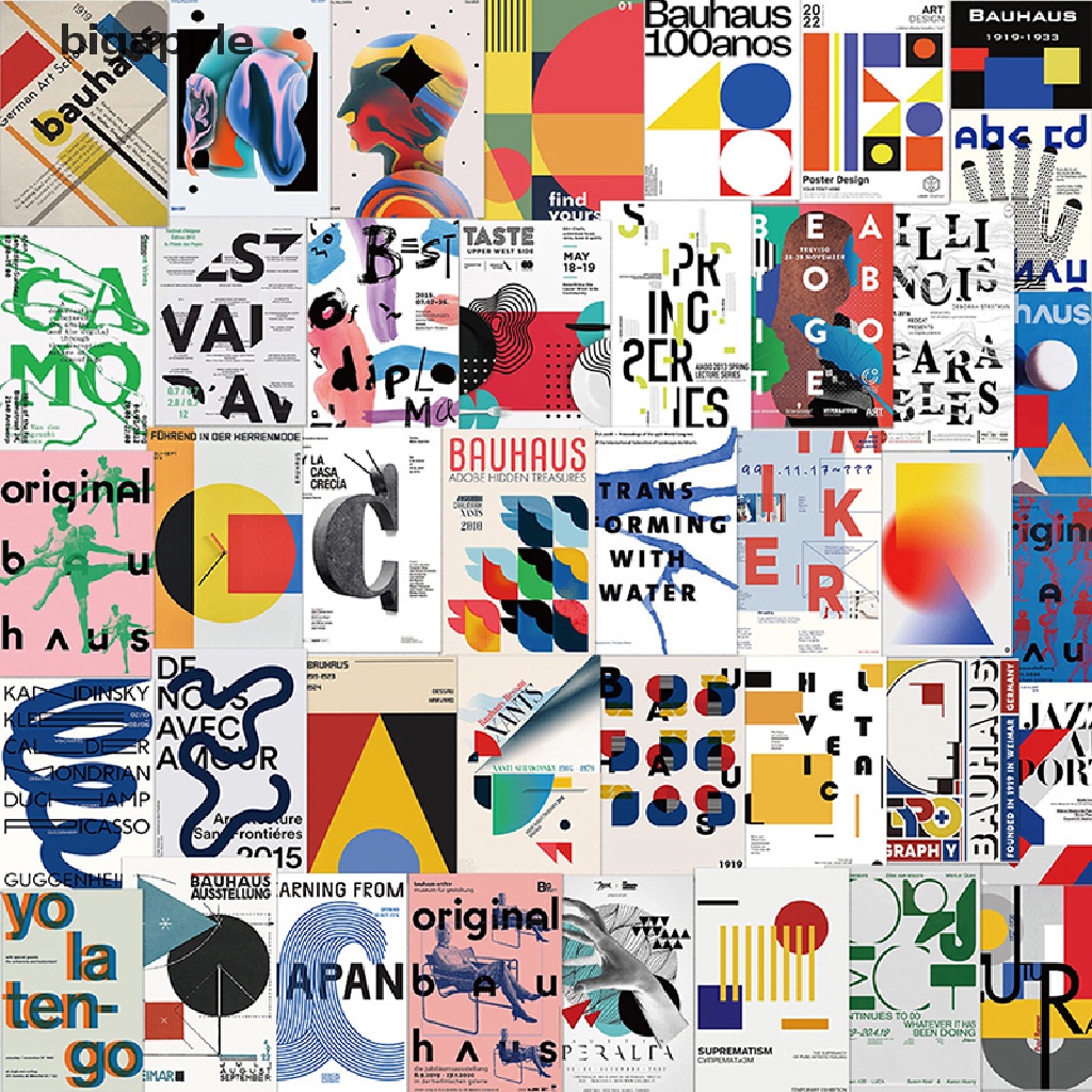 Set 40 Sticker Họa Tiết Graffiti Hoạt Hình Dán Trang Trí Xe Hơi / Guitar / Laptop