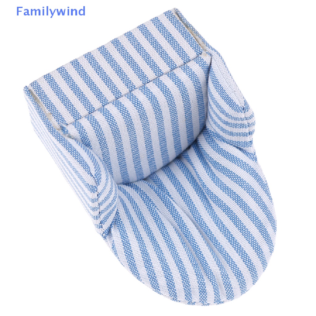 Mô Hình Ghế sofa Họa Tiết Kẻ Sọc Trang Trí Nhà Búp Bê Tỉ Lệ 1: 12