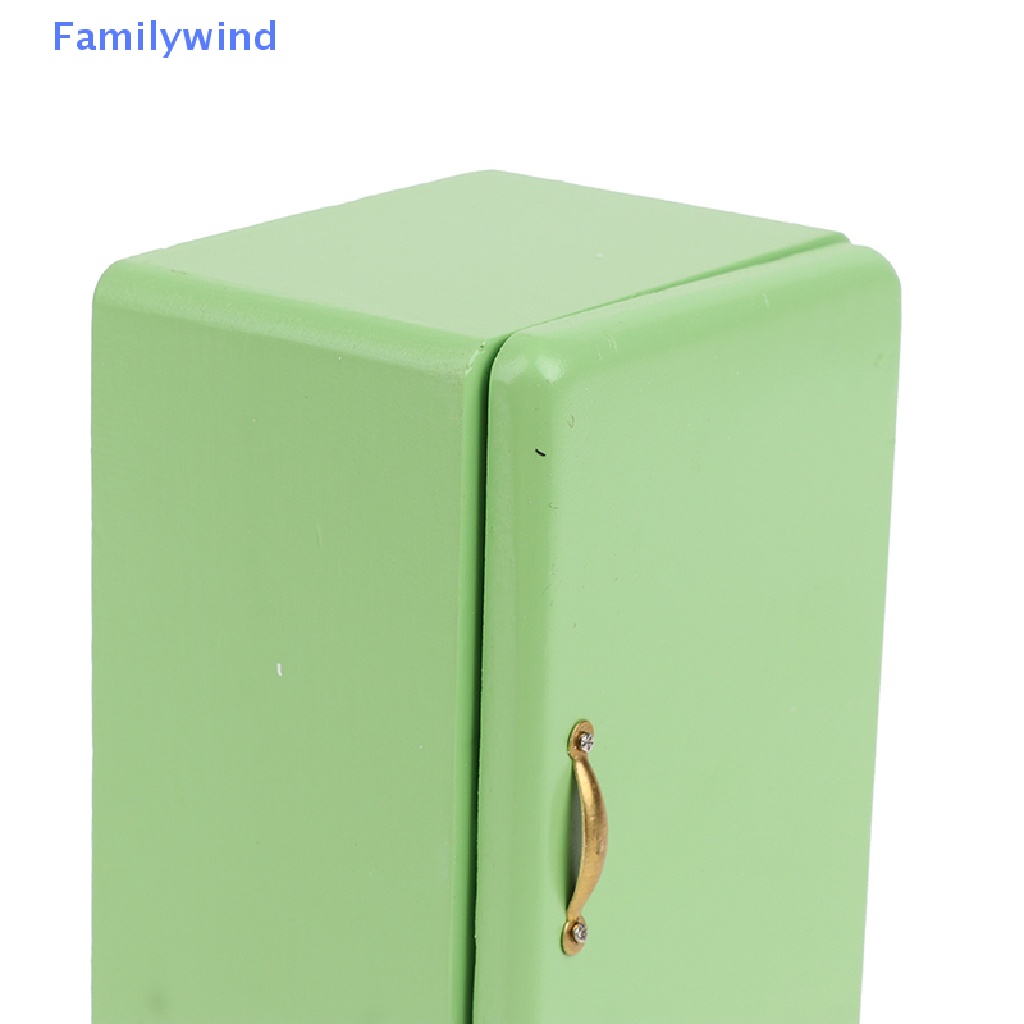 Mô Hình Tủ Lạnh Phong Cách vintage Tỉ Lệ 1: 12 Trang Trí Nhà Búp Bê