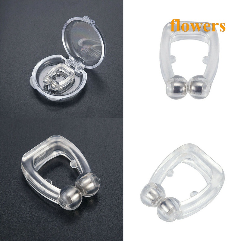 Dụng Cụ Kẹp Mũi Chống Ngáy Từ Tính Hình Bông Hoa Tiện Dụng