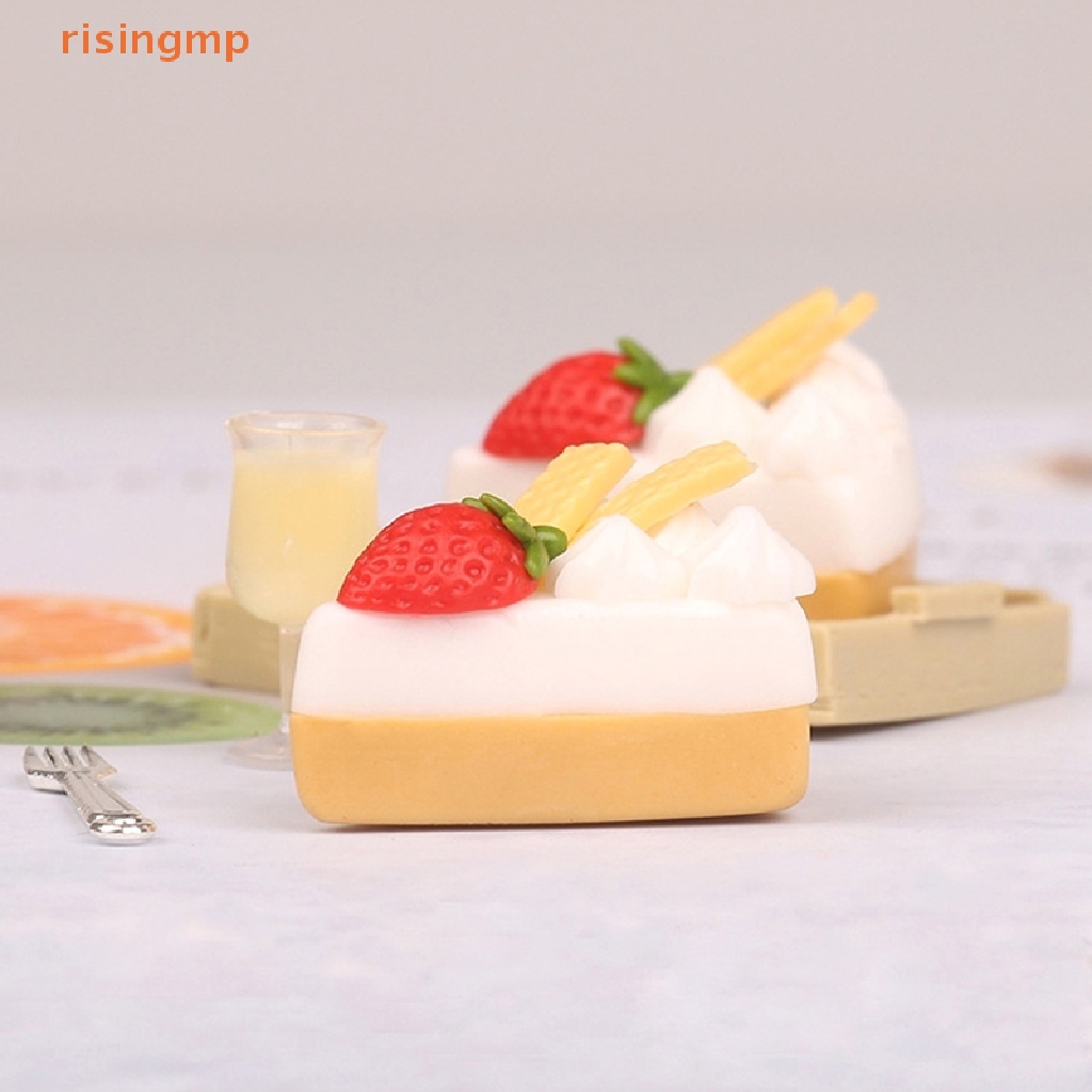 1 Bộ Dụng Cụ Ăn Bánh / Lắc Dâu Tây 1: 12 Dùng Trang Trí Nhà Búp Bê