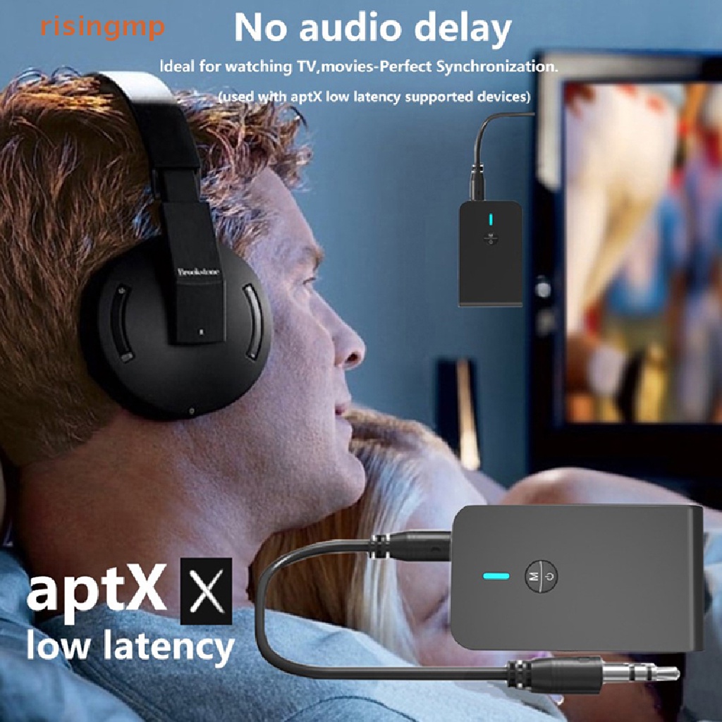 Thiết Bị Truyền Nhận Tín Hiệu Bluetooth 5.0 2 Trong 1 APTX Cho Mp3 Stereo Music 3.5mm AUX