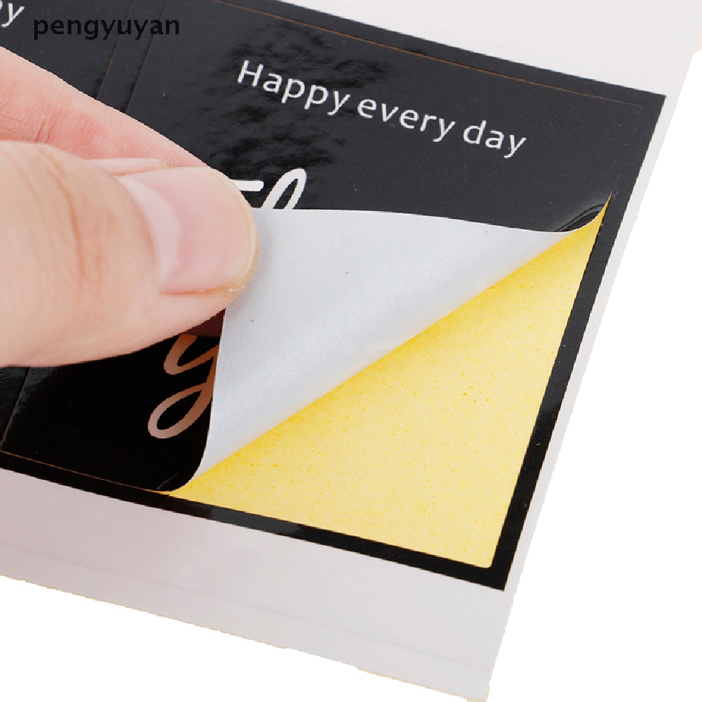 Bộ 60 Miếng Dán Trang Trí Bao Thư Bánh Chữ Thank You Độc Đáo Tiện Dụng