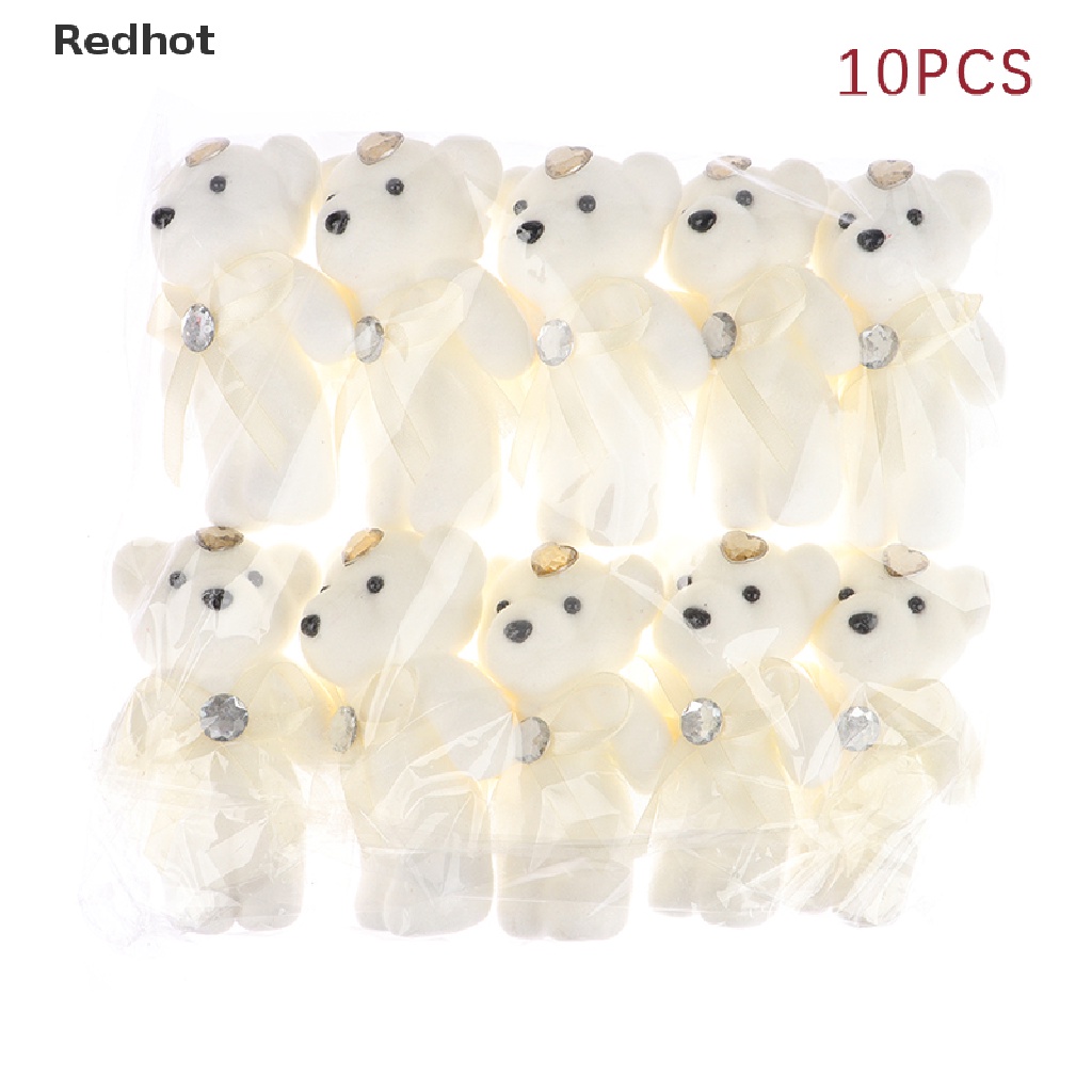 Bộ 10 Gấu Bông 12cm Trang Trí Tiệc Cưới / Sinh Nhật / Lễ Tốt Nghiệp