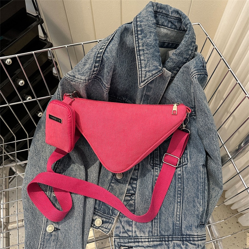 Túi Đeo Chéo Mini Màu Trơn Đơn Giản Thời Trang Xuân 2023 Cho Nữ