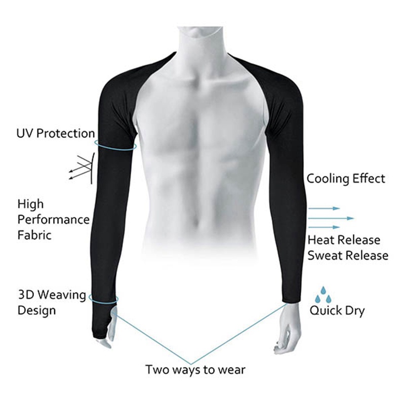 Găng Cánh Tay Chống Nắng Và Tia UV Có Lỗ Xỏ Ngón Thời Trang Mùa Hè Cho Nữ