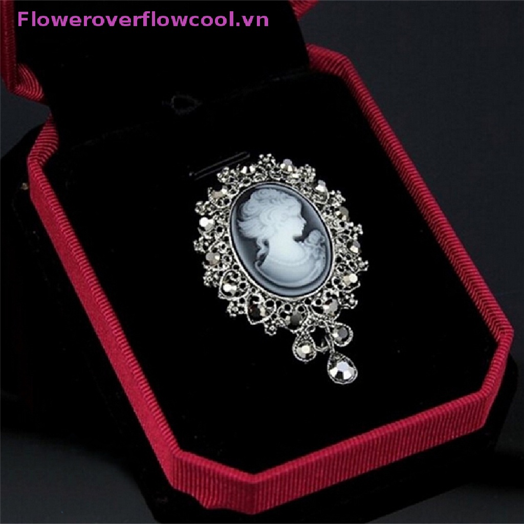 Trâm Cài Áo Đính Đá Phong Cách Vintage Thời Trang