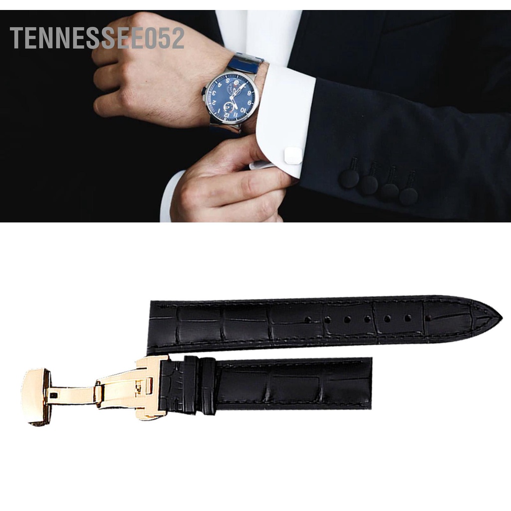 Tennessee052 Dây Đồng Hồ Da Khóa Pin Phụ Kiện Đa Năng Để Thay Thế