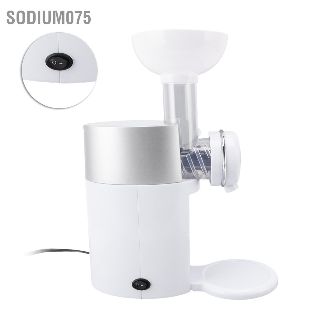 Sodium075 Máy làm trái cây đông lạnh 160W Trang chủ kem dễ dàng sạch tự động Màu trắng cho món tráng miệng